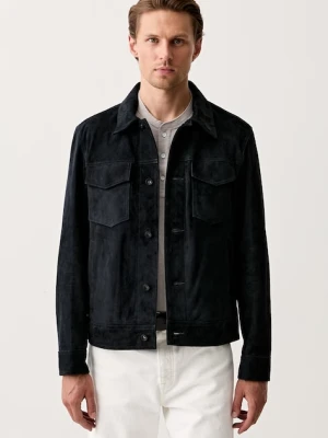 rag & bone kurtka przejściowa męska zamszowa