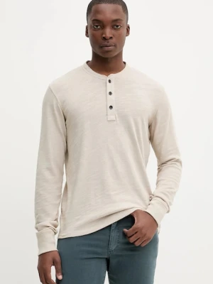 Rag & Bone longsleeve bawełniany kolor beżowy gładki RF2925FT2FM