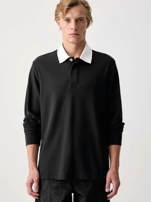 rag & bone longsleeve męski bawełniany czarny