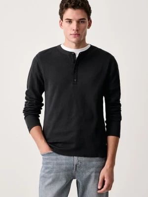 rag & bone longsleeve męski bawełniany czarny