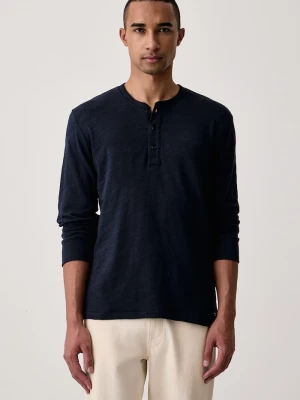 rag & bone longsleeve męski bawełniany granatowy