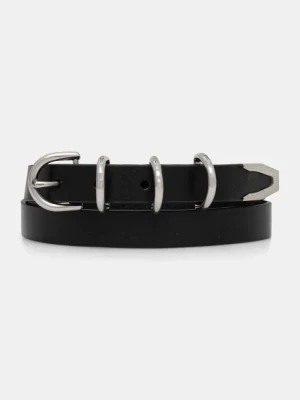 Rag & Bone pasek skórzany damski kolor czarny WJW24S1007UA07