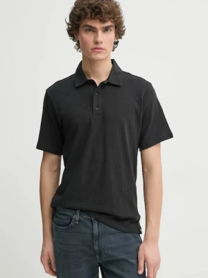 Rag & Bone polo bawełniane czarny