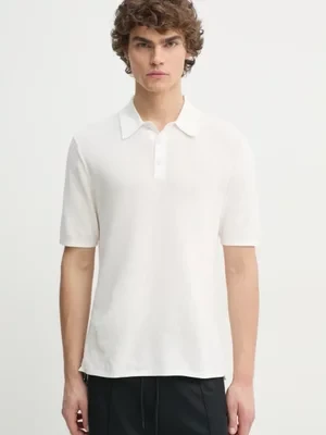 Rag & Bone polo męski kolor biały gładki MBS22HS019UC19