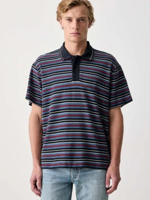rag & bone polo męskie bawełniane granatowy