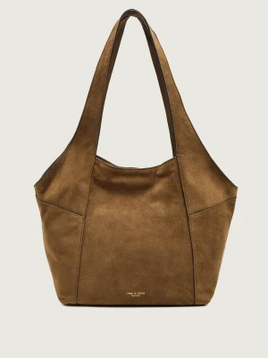 Rag&Bone Shopperka Brayton | zamsz rag & bone brązowy