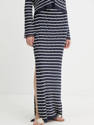 Rag & Bone spódnica kolor granatowy maxi ołówkowa WAS25P024UG24