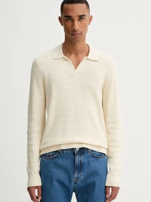 Rag & Bone sweter bawełniany męski kolor beżowy lekki RH3625F6MCO