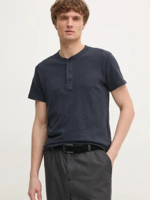 Rag & Bone t-shirt bawełniany granatowy