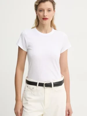 Rag & Bone t-shirt bawełniany damski kolor biały W272C32CH