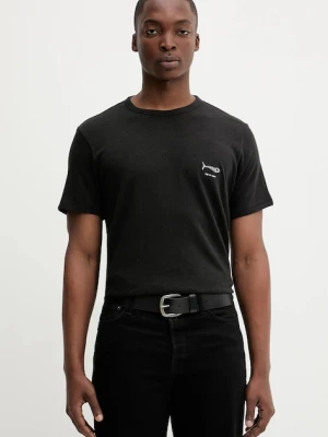 Rag & Bone t-shirt bawełniany męski kolor czarny z aplikacją RF3825FT2GM