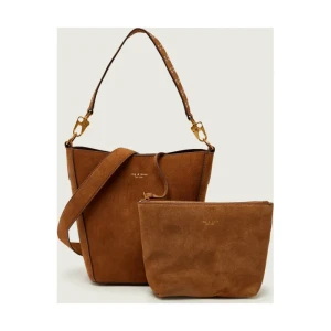 Rag&Bone Torebka na ramię + saszetka PARKER | zamsz