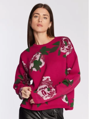 Rage Age Sweter Rose Czerwony Relaxed Fit