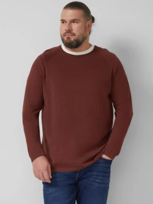 Raglanowy sweter wykonany z czystej bawełny s.Oliver czerwony