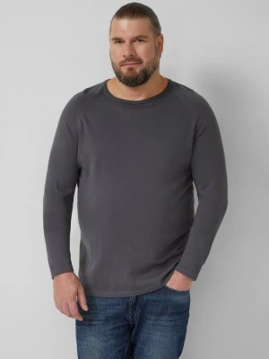 Raglanowy sweter wykonany z czystej bawełny s.Oliver szary