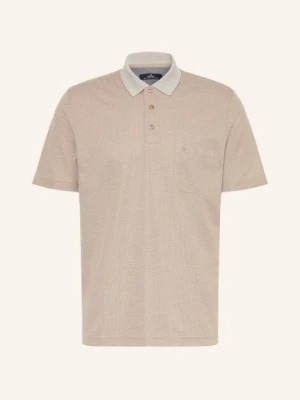 Ragman Koszulka Polo Z Pikowanym Wzorem silber