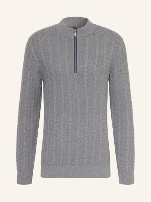 Ragman Sweter Typu Troyer grau SZARY