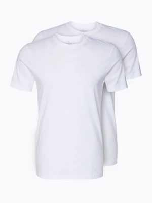 Ragman T-shirty pakowane po 2 szt. Mężczyźni Bawełna biały jednolity,
