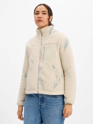 Ragwear Damska kurtka polarowa - Alaris Kobiety Sztuczne włókno niebieski|beżowy|zielony wzorzysty,