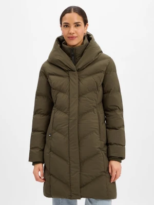 Ragwear Damski płaszcz funkcjonalny - Natalka Kobiety zielony jednolity,