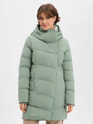 Ragwear Damski płaszcz funkcjonalny - Pavla Kobiety zielony jednolity,