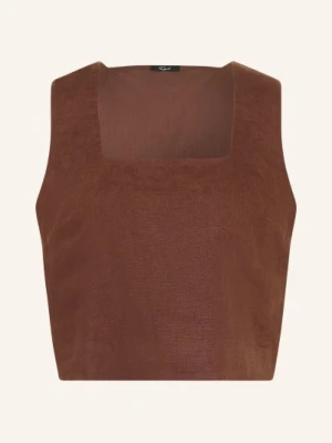 Rails Top Arika Z Lnu braun