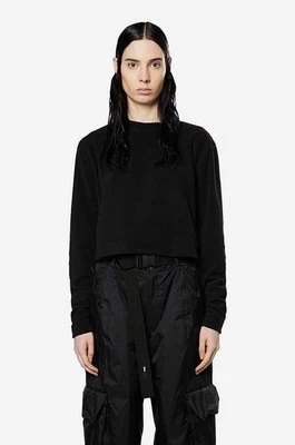 Rains bluza Fleece W Sweatshirt 18090 damska kolor czarny gładka 18090.BLACK