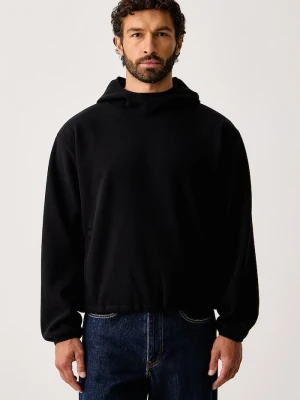 Rains bluza polarowa Fleece Hoodie czarny