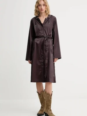 Rains kurtka 12040 A-Line Longer W Jacket kolor fioletowy przejściowa 12040