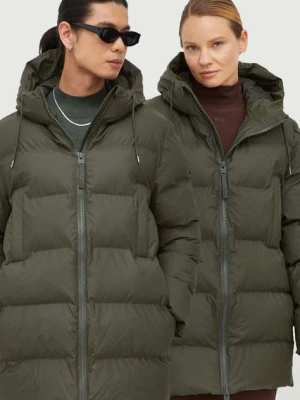 Rains kurtka 15190 Jackets kolor zielony zimowa