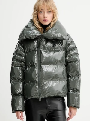 Rains kurtka 17230 Alta Vision Short Puffer Jacket kolor zielony zimowa 17230