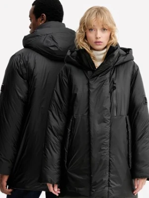 Rains kurtka 17240 Torna Insulated Long Jacket kolor czarny zimowa 17240