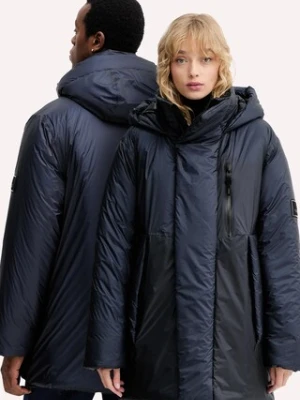 Rains kurtka 17240 Torna Insulated Long Jacket kolor granatowy zimowa 17240