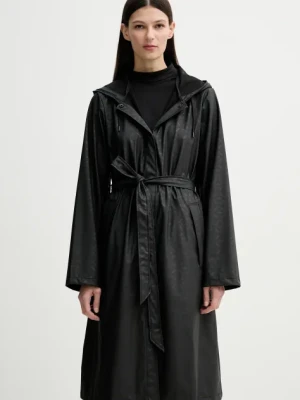 Rains kurtka A-Line Longer W Jacket W3 kolor czarny przejściowa 12040