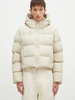 Rains kurtka Alta Short Puffer Jacket W3T3 kolor beżowy zimowa 15150.26