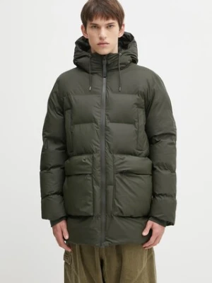 Rains kurtka Alta W3T4 kolor zielony zimowa 15210.03
