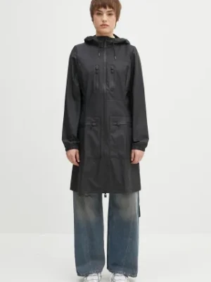 Rains kurtka Cargo Curve Jacket W3 damski kolor czarny przejściowa 12050