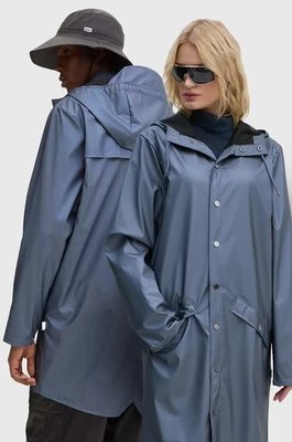 Rains kurtka Long Jacket W3 kolor niebieski przejściowa 12020-36