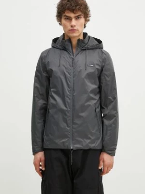 Rains kurtka Padded Nylon 15470 kolor szary przejściowa oversize 15470.SLATE