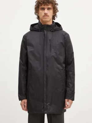 Rains kurtka Padded Nylon Coat 15480 kolor czarny przejściowa oversize 15480.BLACK