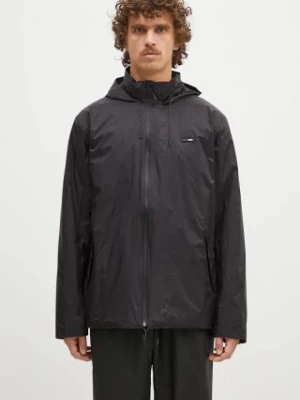 Rains kurtka Padded Nylon Jacket 15470 kolor czarny przejściowa oversize 15470.BLACK