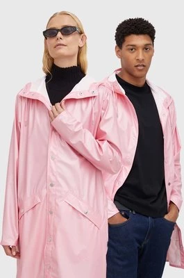 Rains kurtka przeciwdeszczowa 12020 Long Jacket kolor różowy przejściowa 12020.2-20.Pink.Sk