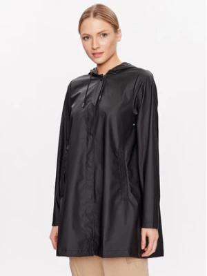 Rains Kurtka przeciwdeszczowa 18050 Czarny Regular Fit