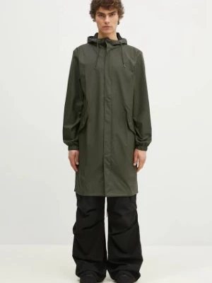 Rains kurtka przeciwdeszczowa 18140 Fishtail Parka kolor zielony przejściowa 18140.03-Green