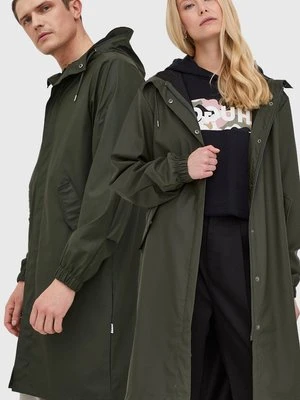 Rains kurtka przeciwdeszczowa 18140 Fishtail Parka kolor zielony przejściowa 18140.03-Green