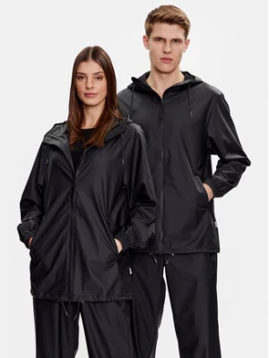 Rains Kurtka przeciwdeszczowa 18370 Czarny Regular Fit