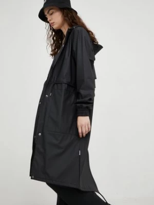 Rains kurtka przeciwdeszczowa 18550 String Parka damska kolor czarny przejściowa 18550.01-01.Black