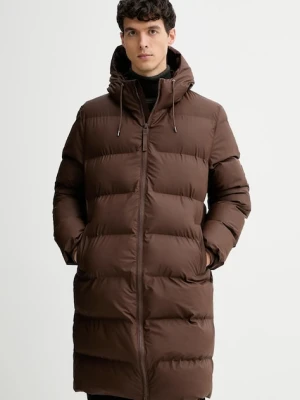 Rains kurtka przeciwdeszczowa Alta Longer Puffer Jacket W3T4 kolor brązowy zimowa 15130.23