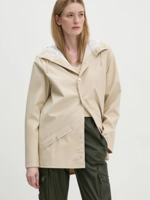 Rains kurtka przeciwdeszczowa Jacket W3 kolor beżowy przejściowa 12010-26