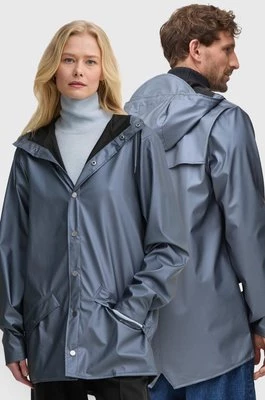 Rains kurtka przeciwdeszczowa Jacket W3 kolor niebieski przejściowa oversize 12010-36